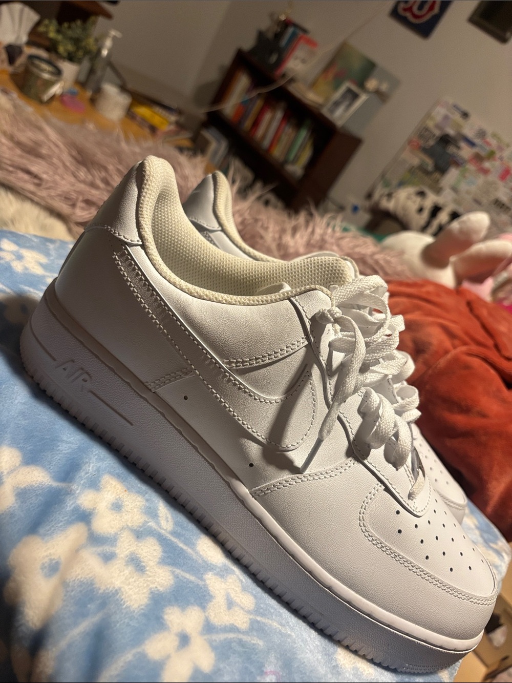 Nike White Low-Top Leather Sneakers